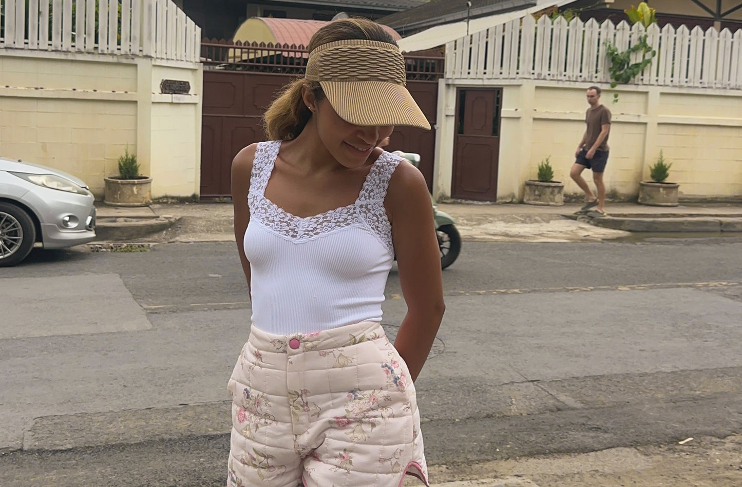 Lilia 'Forget Me Not' Puffer Shorts