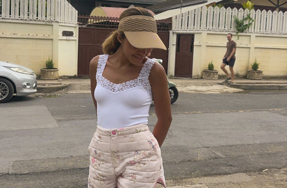 Lilia 'Forget Me Not' Puffer Shorts