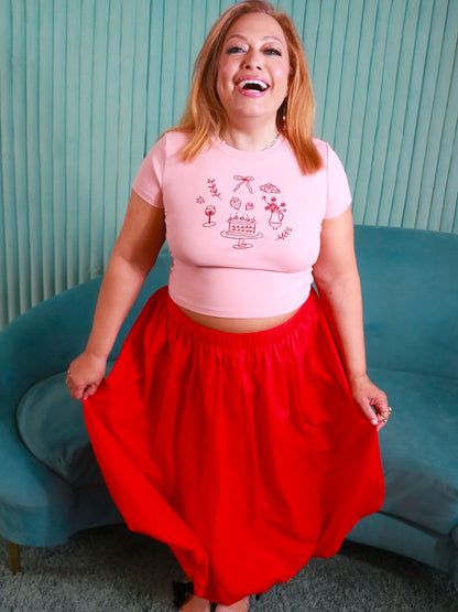 Clymene Long Balloon Skirt